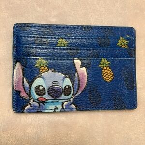 Loungefly Disney STITCH with Pineapples Blue Character Card Holder